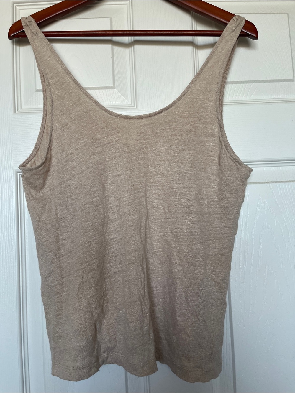 H&M | 100% linen scoop tank Sz S